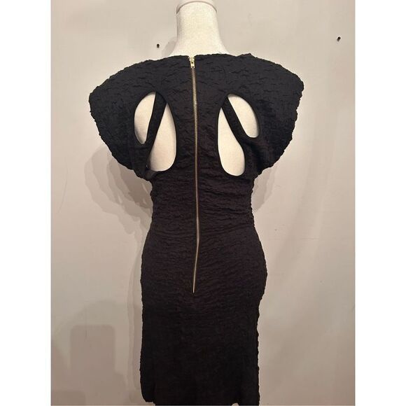 Anthropologie - Sabina Musayev Crewneck Mini Dress black size L - Picture 5 of 8